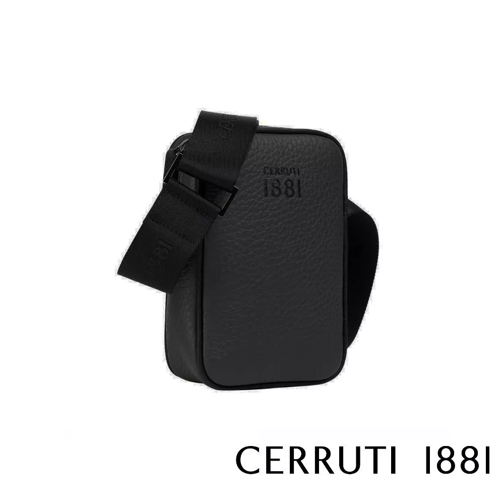 【Cerruti 1881】義大利頂級小牛皮側背包肩背包 (CEBO05761M)