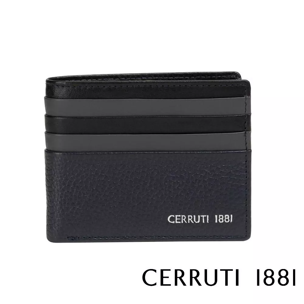 【Cerruti 1881】義大利頂級小牛皮8卡皮夾 (CEPU06058M)
