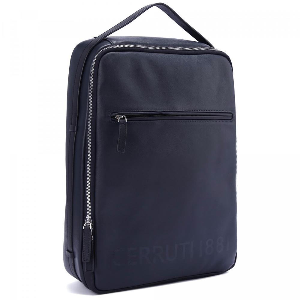 【Cerruti 1881】限量2折 義大利頂級小牛皮後背包 全新專櫃展示品 (CEZA05338M)