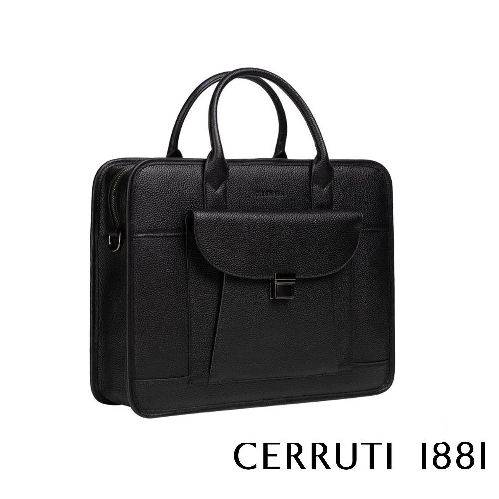 【Cerruti 1881】義大利頂級小牛皮公事包/肩背包 (CECA06175M)