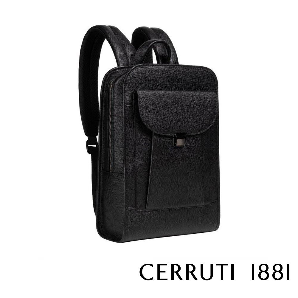 【Cerruti 1881】限量2折 義大利頂級小牛皮後背包 全新專櫃展示品 (CEZA06173M)