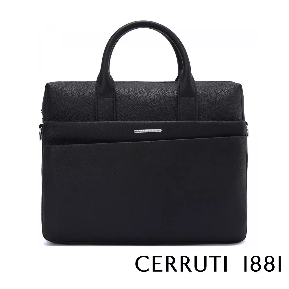 【Cerruti 1881】義大利頂級小牛皮公事包/肩背包 (CECA05901M)