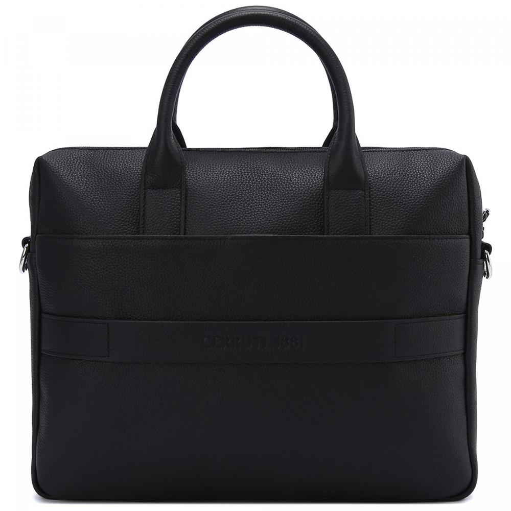 【Cerruti 1881】義大利頂級小牛皮公事包/肩背包 (CECA05901M)
