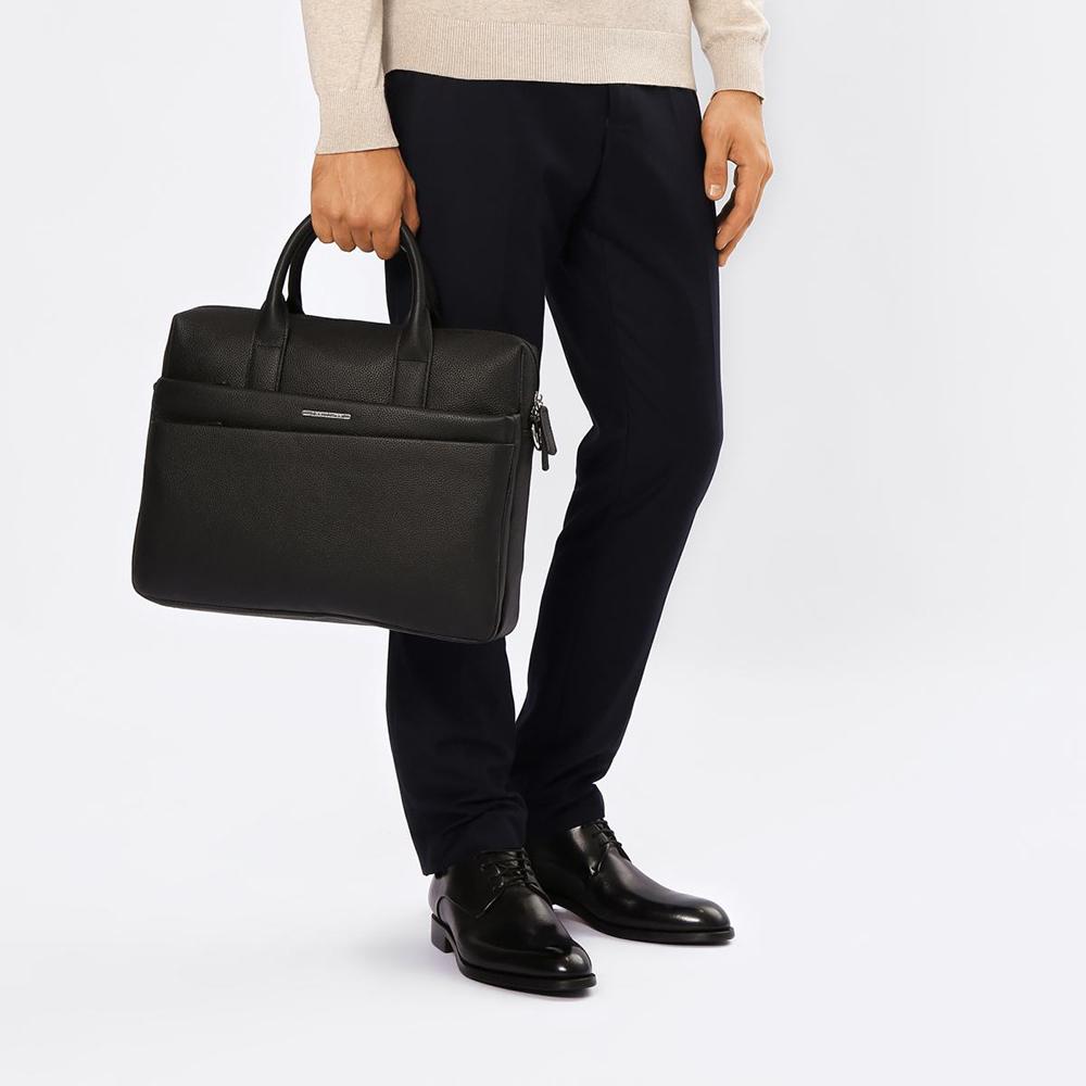 【Cerruti 1881】義大利頂級小牛皮公事包/肩背包 (CECA05901M)