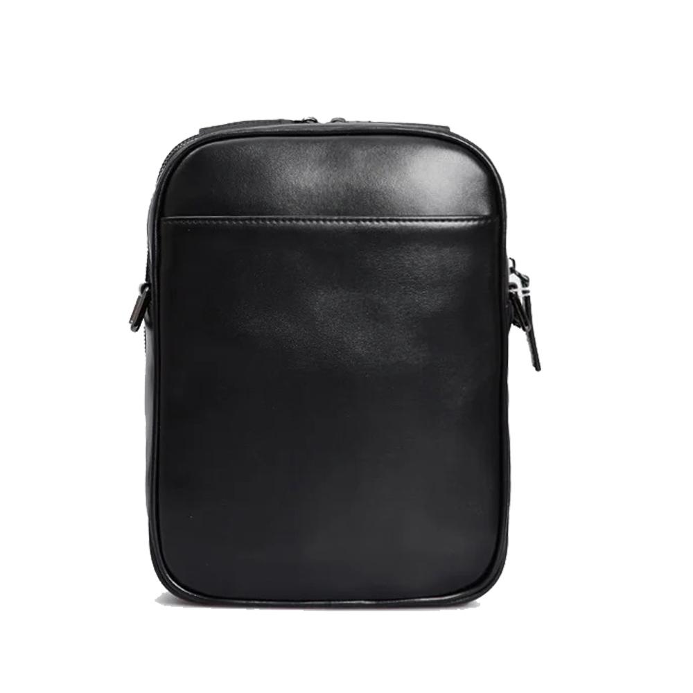 【Cerruti 1881】限量2折 義大利頂級小牛皮側背包肩背包 全新專櫃展示品 (CEBO05607M)