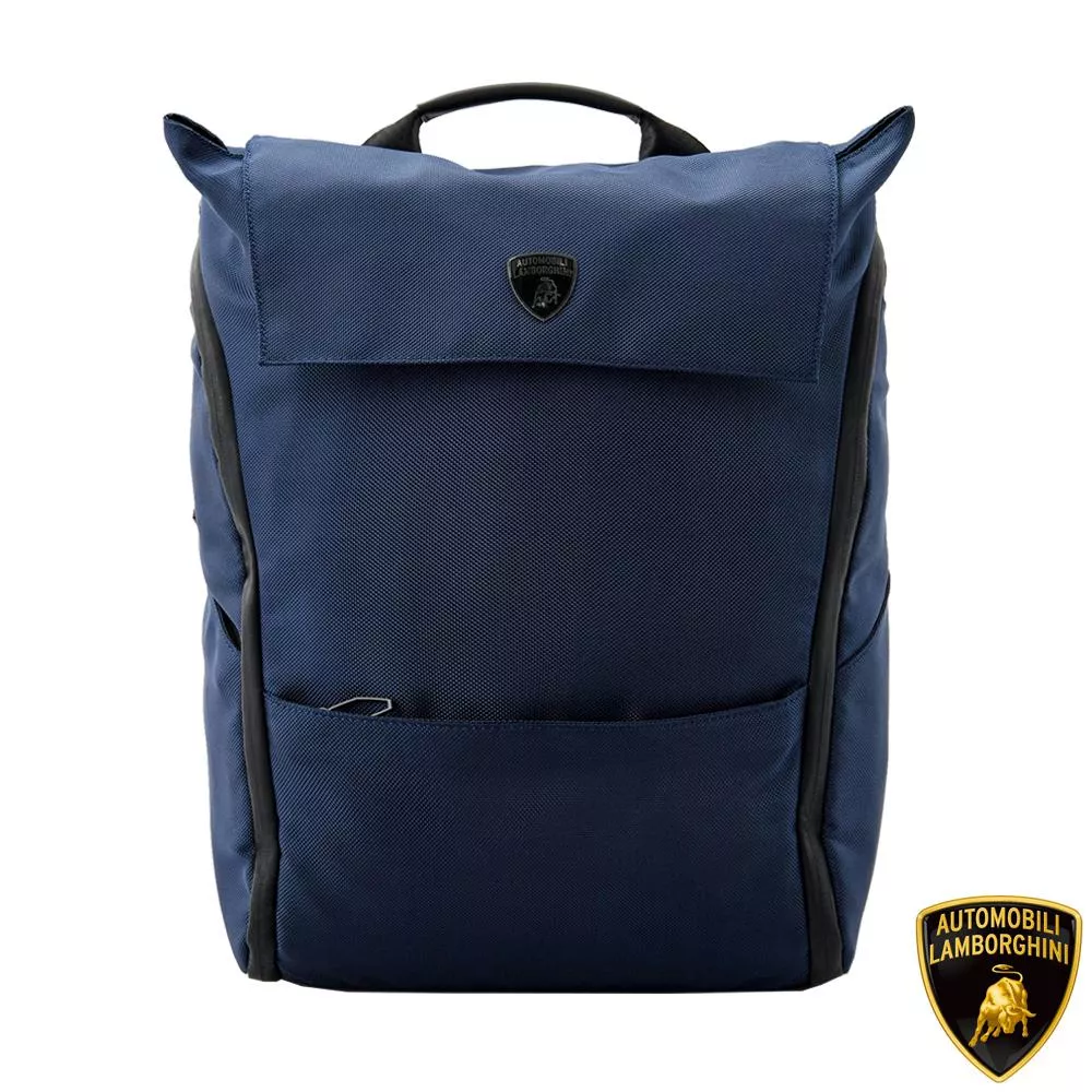 【Automobili Lamborghini】限量2折 義大利頂級後背包 全新專櫃展示品 (LBZA00343T)