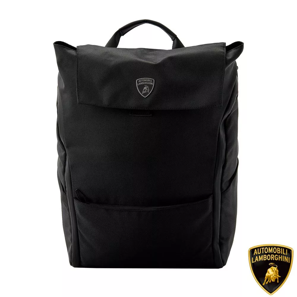 【Automobili Lamborghini】限量2折 義大利頂級後背包 全新專櫃展示品 (LBZA00343T)