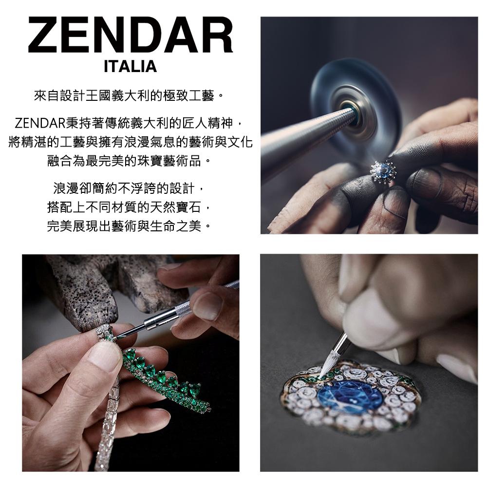 ZENDAR 年度設計款頂級天然沙丁紅珊瑚圓珠3.5-4mm墜鍊 WHISPER (220248-11)
