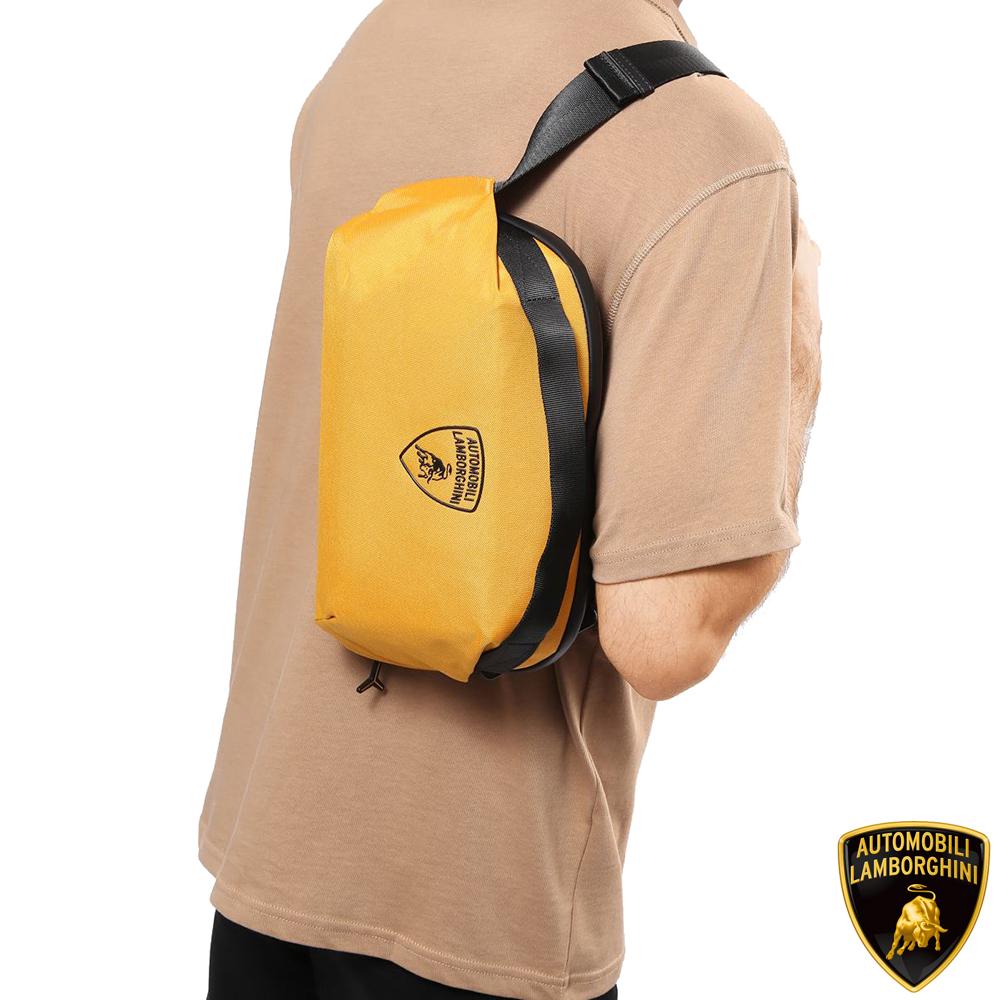 【Automobili Lamborghini】義大利頂級腰包肩背包 (LBBO00401T)