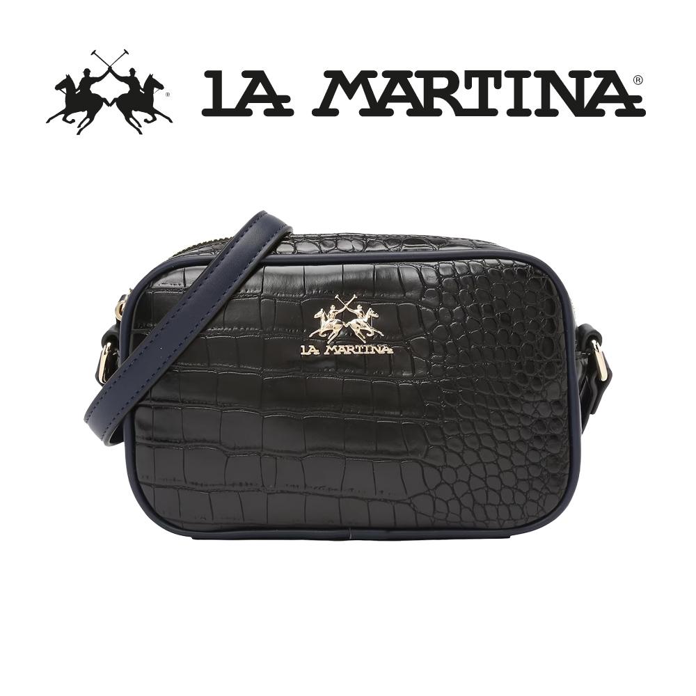 【LA MARTINA】限量2折 頂級鱷魚紋皮革肩背包 全新專櫃展示品 (LMBA01027P)