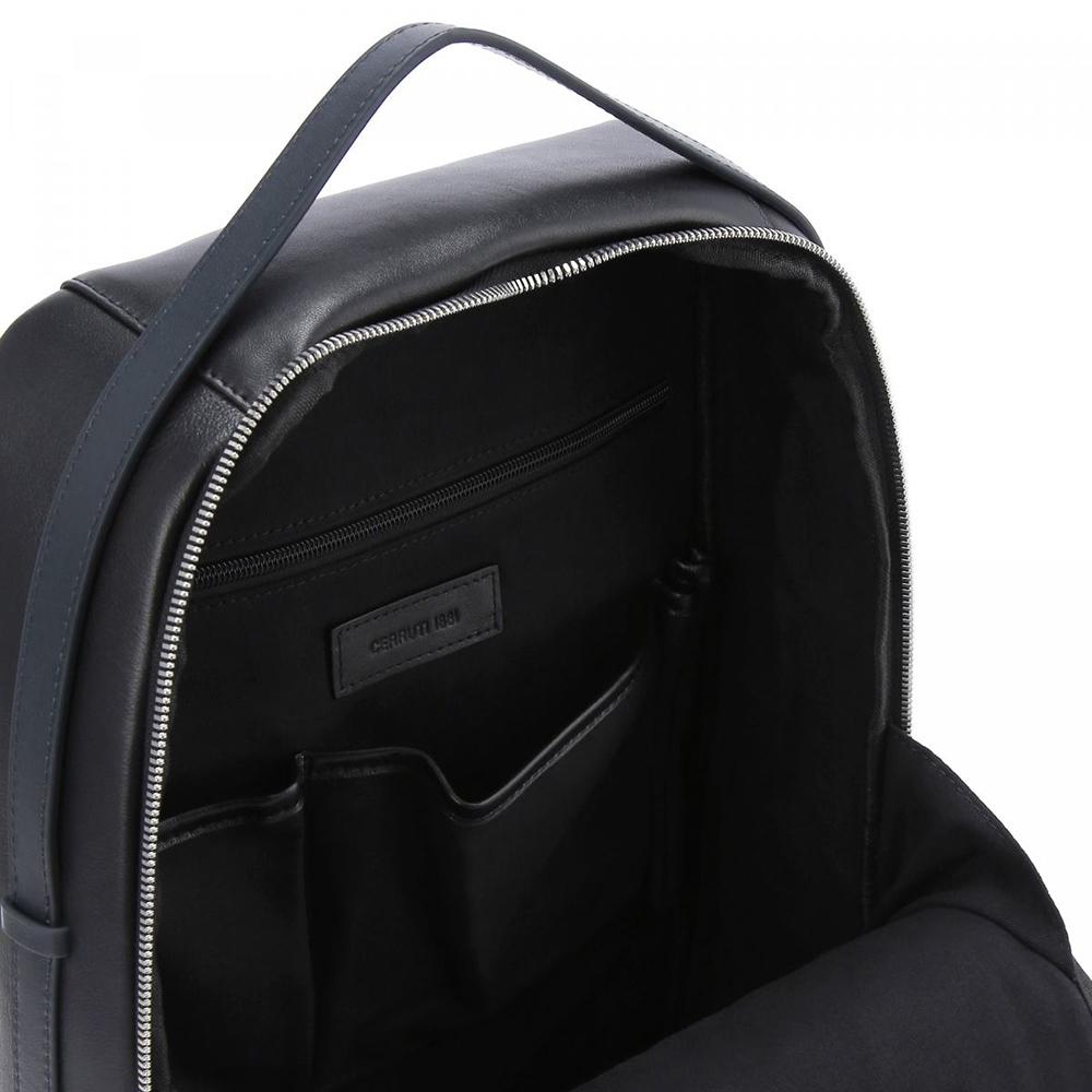 【Cerruti 1881】義大利頂級小牛皮後背包 (灰色 CEZA05338M)