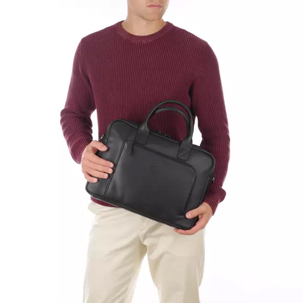【Cerruti 1881】義大利頂級小牛皮公事包/肩背包 (CECA06226M)