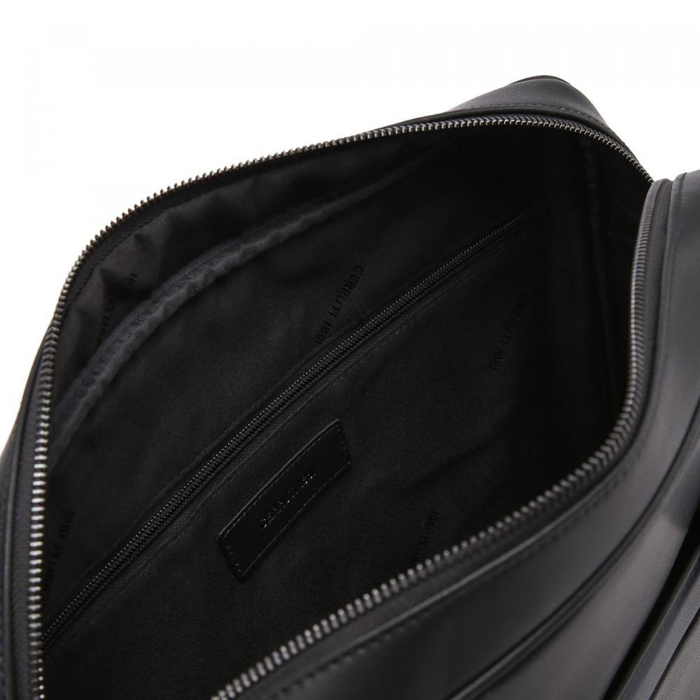 【Cerruti 1881】限量2折 義大利頂級小牛皮公事包/肩背包 全新專櫃展示品 (CECA04657M)