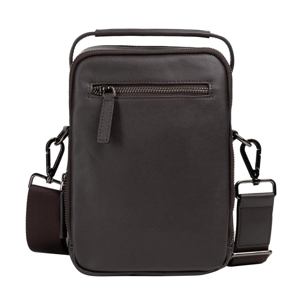 【Cerruti 1881】義大利頂級小牛皮側背包肩背包 (咖啡色 CEBO05148M)