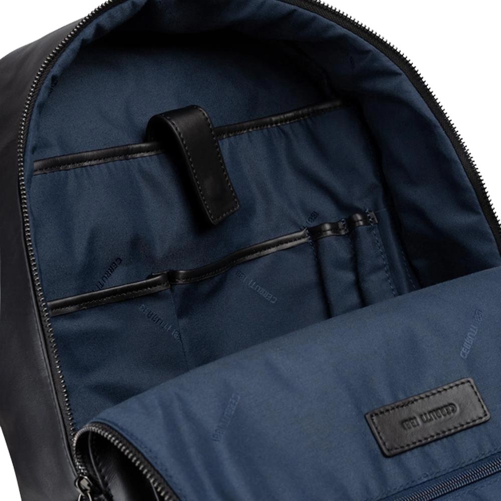 【Cerruti 1881】限量2折 義大利頂級小牛皮後背包 全新專櫃展示品 (CEZA06273M)