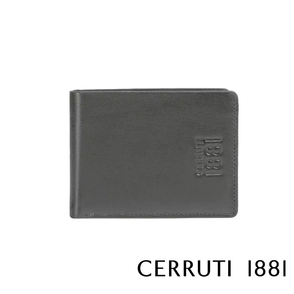 【Cerruti 1881】義大利頂級小牛皮5卡皮夾 (灰色 CEPU05922M)