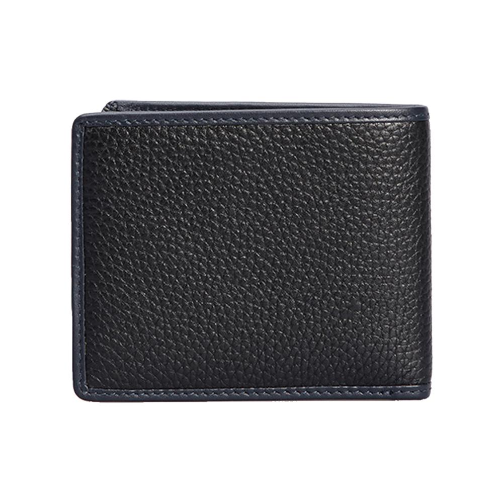 【Cerruti 1881】義大利頂級小牛皮8卡皮夾 (黑色 CEPU05989M)