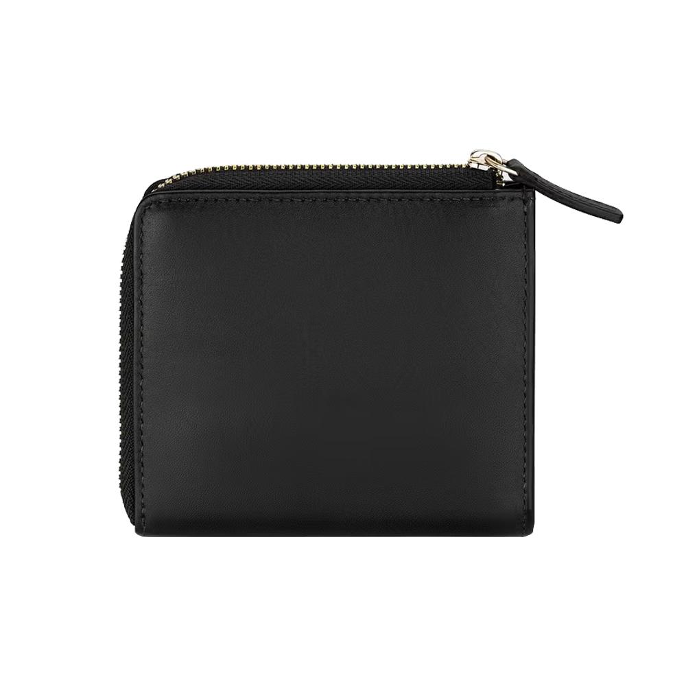 【Cerruti 1881】限量2折 義大利頂級小牛皮零錢包 全新專櫃展示品(黑色 CEPD06163M)