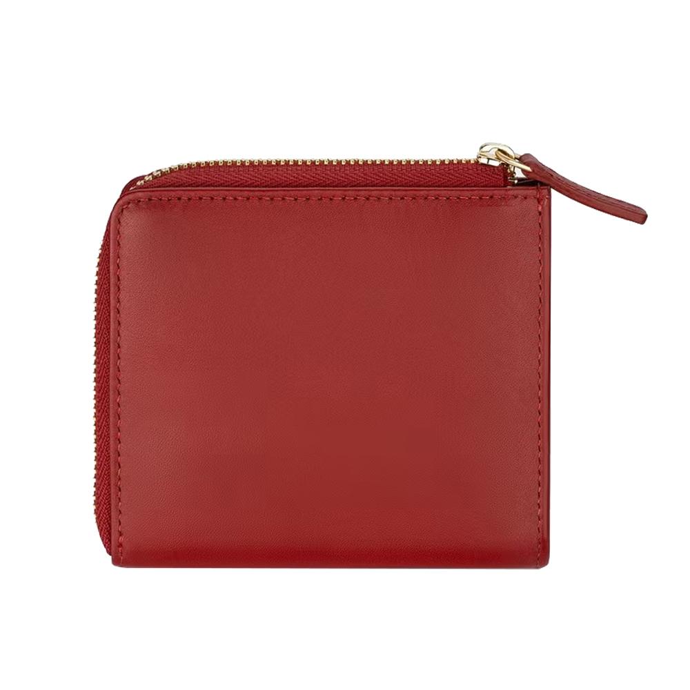 【Cerruti 1881】義大利頂級小牛皮零錢包 (紅色 CEPD06163M)