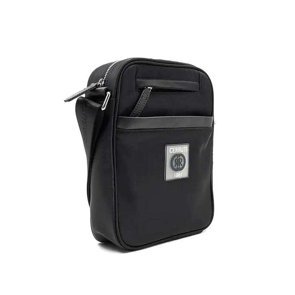 【Cerruti 1881】限量2折 義大利頂級側背包肩背包 全新專櫃展示品 (黑色 CEBO06415N)