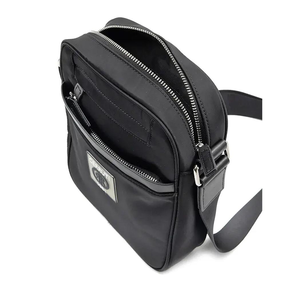 【Cerruti 1881】限量2折 義大利頂級側背包肩背包 全新專櫃展示品 (黑色 CEBO06415N)