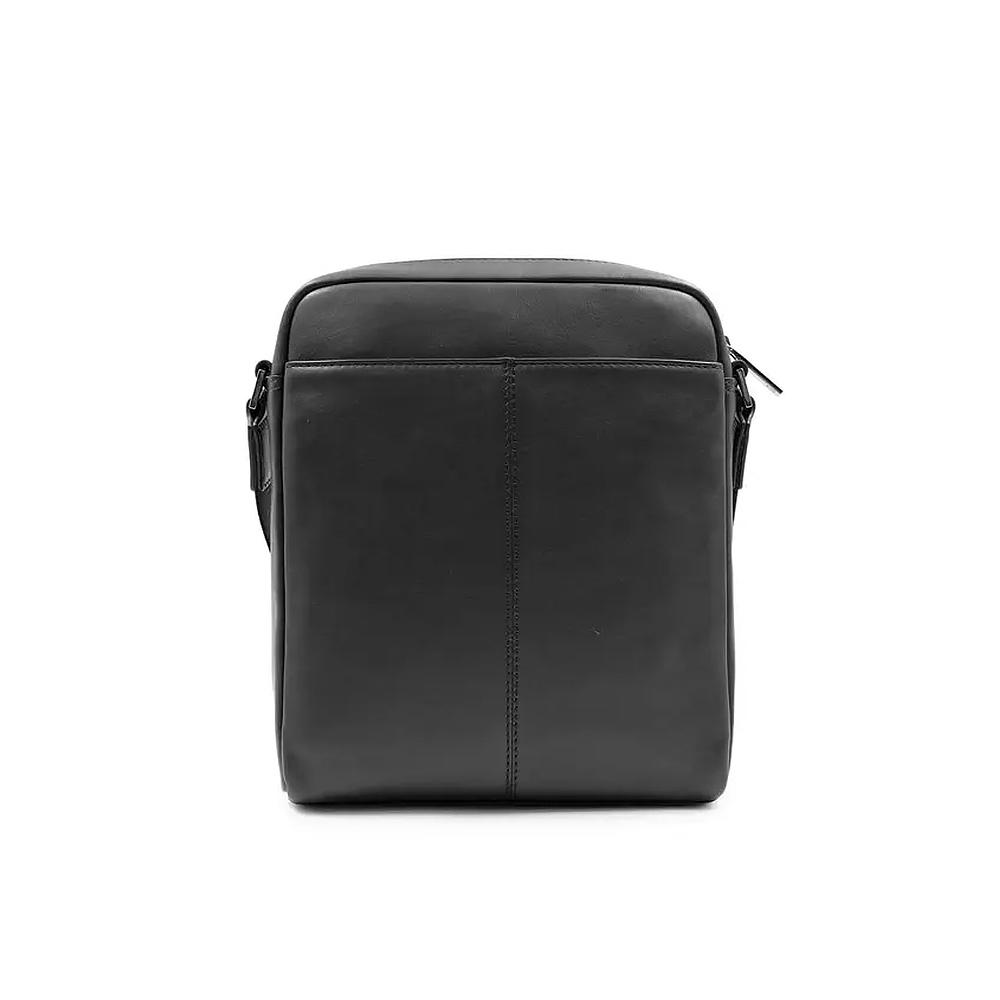 【Cerruti 1881】限量2折 義大利頂級小牛皮側背包肩背包 全新專櫃展示品 (黑色 CEBO06545M)