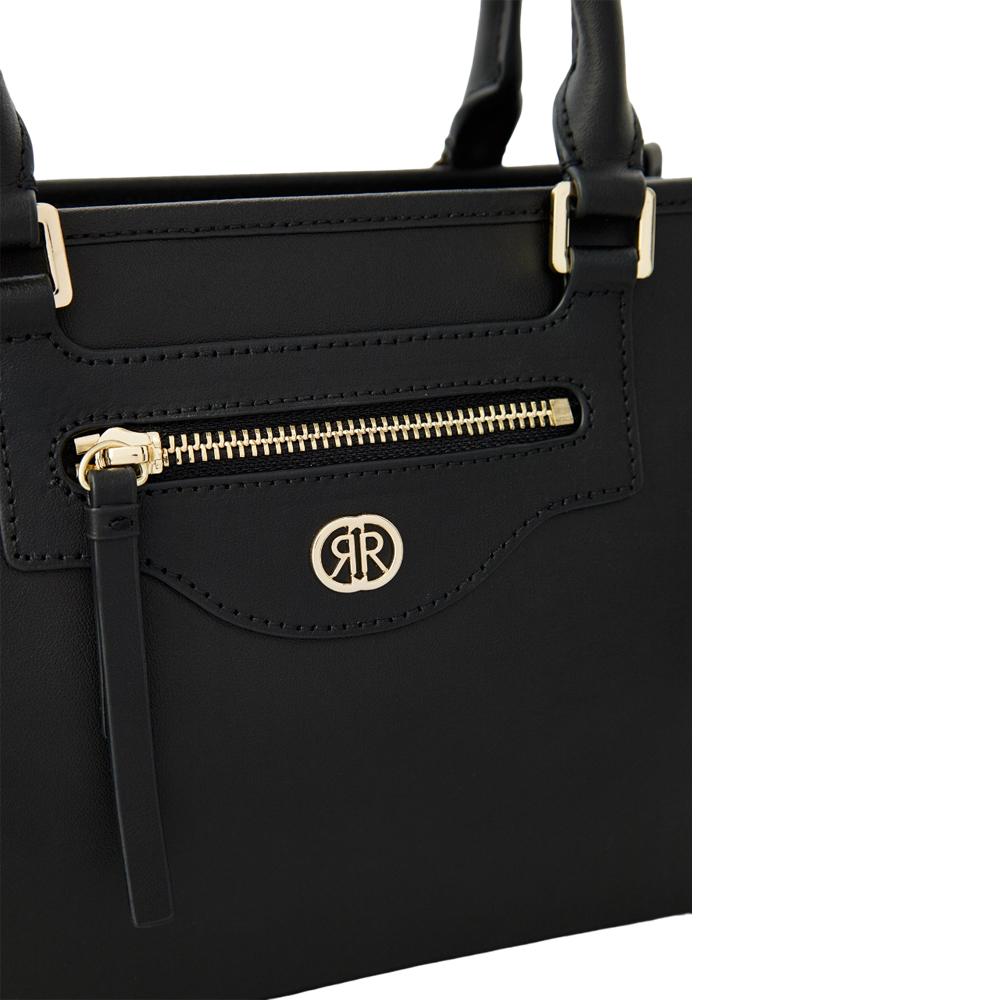 【Cerruti 1881】義大利頂級小牛皮手提包側背包 (黑色 CEBA06677M)