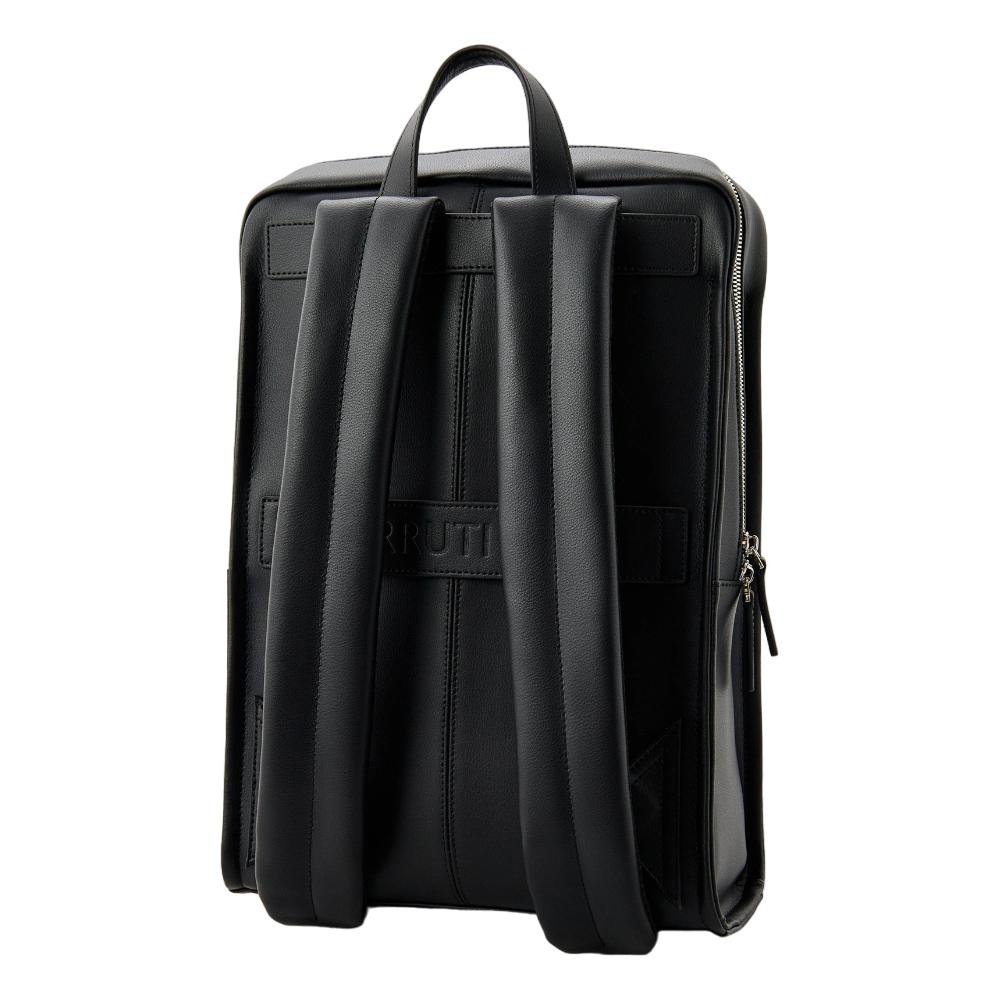 【Cerruti 1881】限量2折 義大利頂級小牛皮後背包 全新專櫃展示品 (黑色 CEZA06409M)