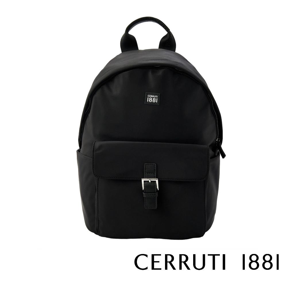 【Cerruti 1881】限量2折 義大利頂級後背包 全新專櫃展示品 (黑色 CEZA06658N)