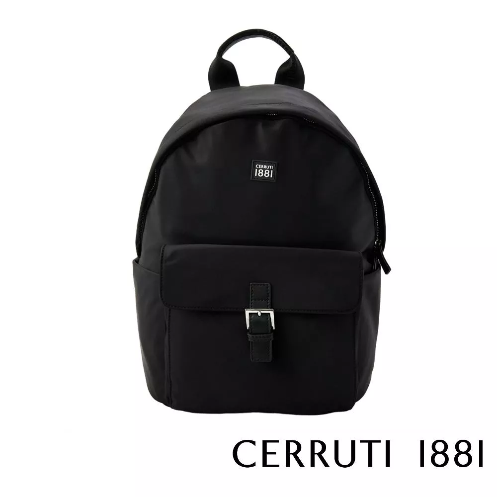 【Cerruti 1881】限量2折 義大利頂級後背包 全新專櫃展示品 (黑色 CEZA06658N)
