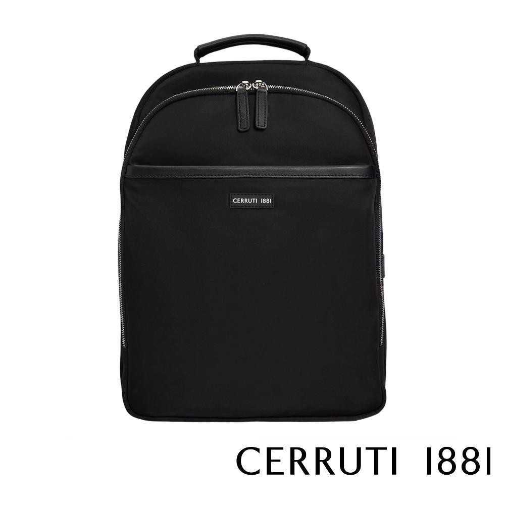 【Cerruti 1881】義大利頂級後背包 (黑色 CEZA06668N)