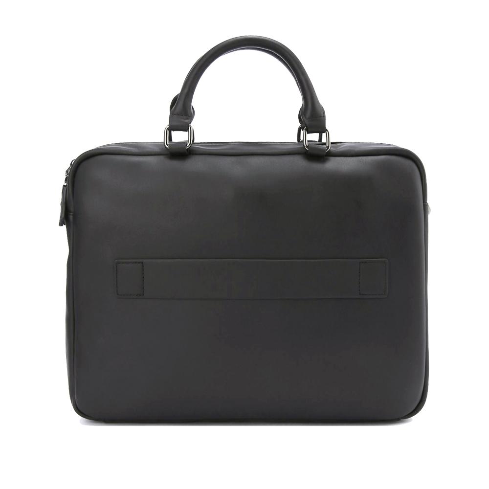 【Cerruti 1881】限量2折 義大利頂級小牛皮公事包/肩背包 全新專櫃展示品 (灰色 CECA06253M)