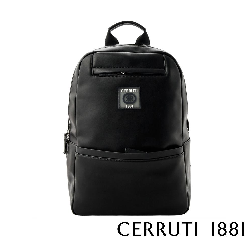【Cerruti 1881】限量2折 義大利頂級後背包 全新專櫃展示品 (黑色 CEZA06413N)