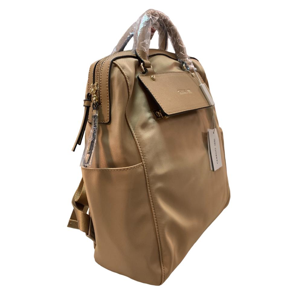 【Cerruti 1881】義大利頂級後背包 (奶茶色 CEZA06436N)