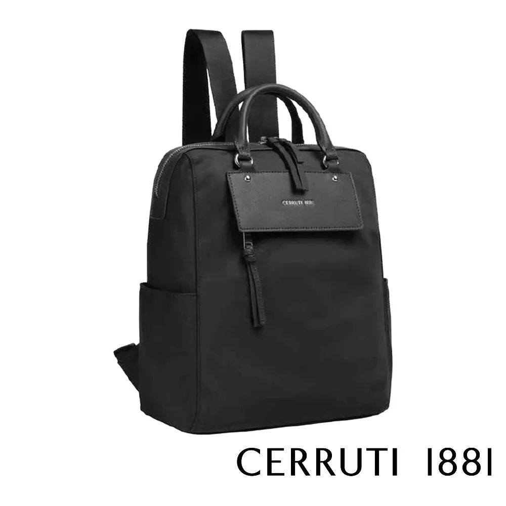 【Cerruti 1881】限量2折 義大利頂級後背包 全新專櫃展示品 (黑色 CEZA06436N)
