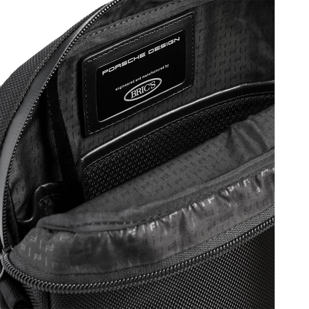 【Porsche Design 保時捷】限量3折 德國頂級肩背包斜背包 全新專櫃展示品(黑色 OVL01510)