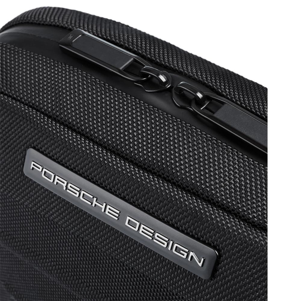 【Porsche Design 保時捷】限量3折 德國頂級肩背包斜背包 全新專櫃展示品(黑色 OVL01510)