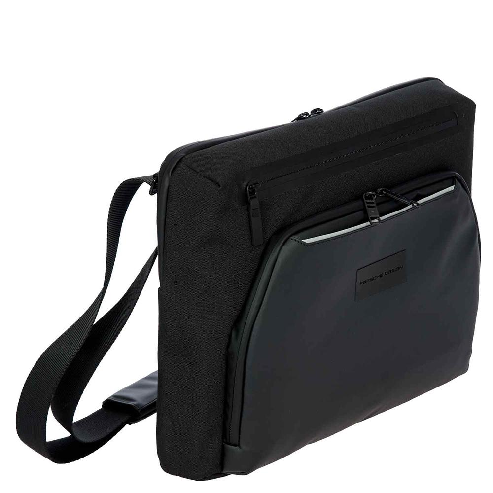 【Porsche Design 保時捷】德國頂級旅行肩背包斜背包 (黑色 OCL1522BK)