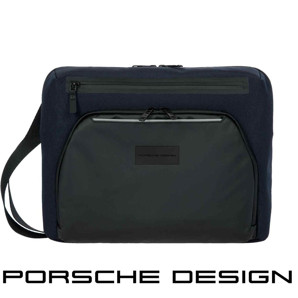 【Porsche Design 保時捷】限量3折 德國頂級旅行肩背包斜背包 全新專櫃展示品(深藍色 OLC1522BLUE)