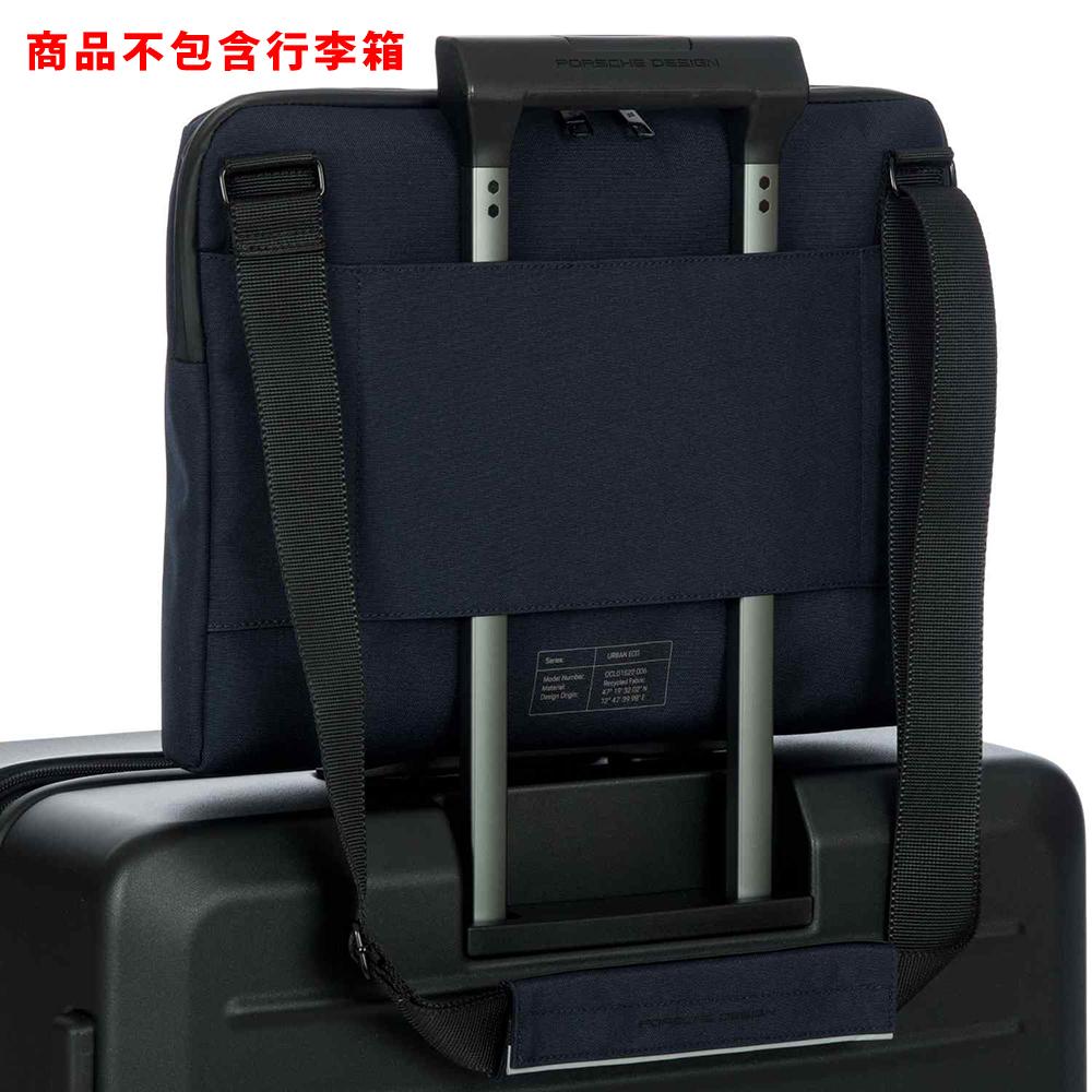 【Porsche Design 保時捷】限量3折 德國頂級旅行肩背包斜背包 全新專櫃展示品(深藍色 OLC1522BLUE)
