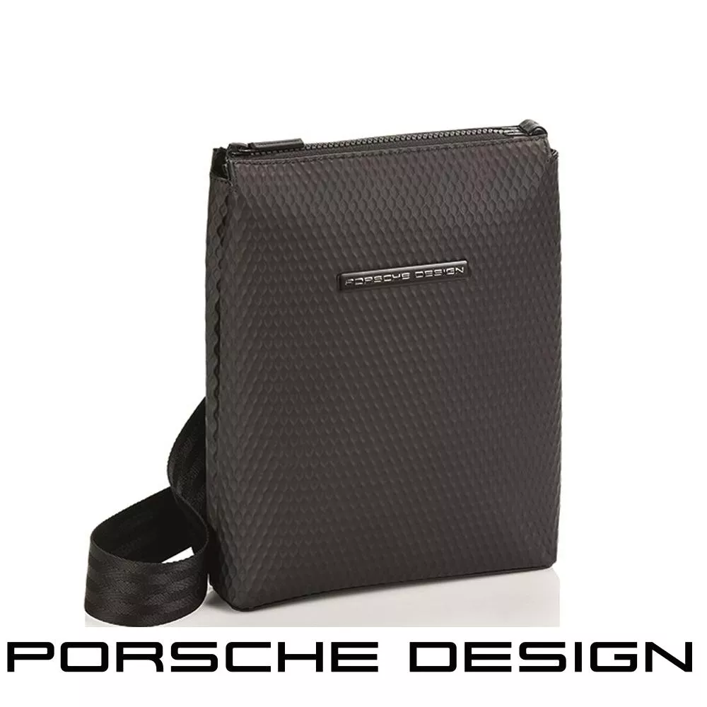 【Porsche Design 保時捷】限量3折 德國頂級肩背包斜背包 全新專櫃展示品(黑色 OSU01536)