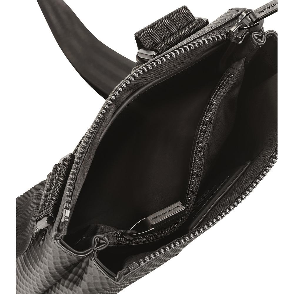 【Porsche Design 保時捷】限量3折 德國頂級肩背包斜背包 全新專櫃展示品(黑色 OSU01536)