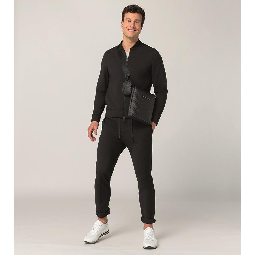 【Porsche Design 保時捷】限量3折 德國頂級肩背包斜背包 全新專櫃展示品(黑色 OSU01536)