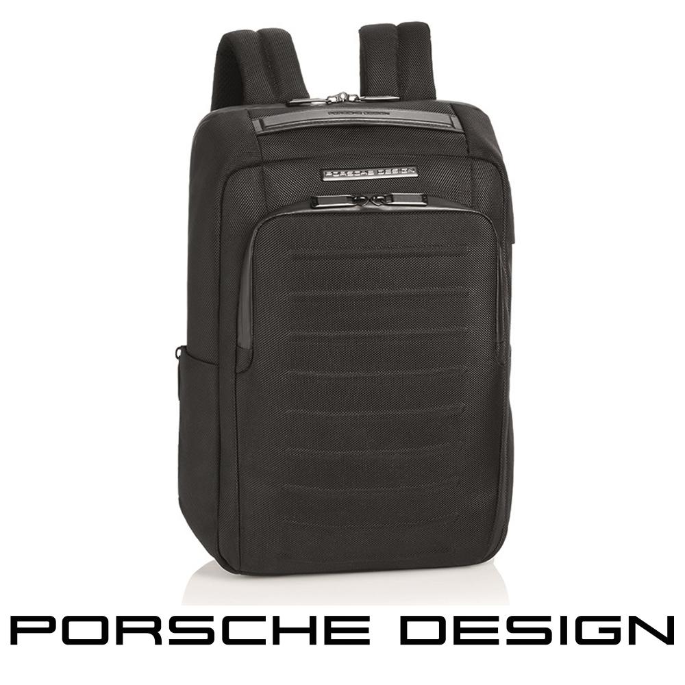 【Porsche Design 保時捷】限量3折 德國頂級旅行後背包 全新專櫃展示品(黑色 OVL01600)