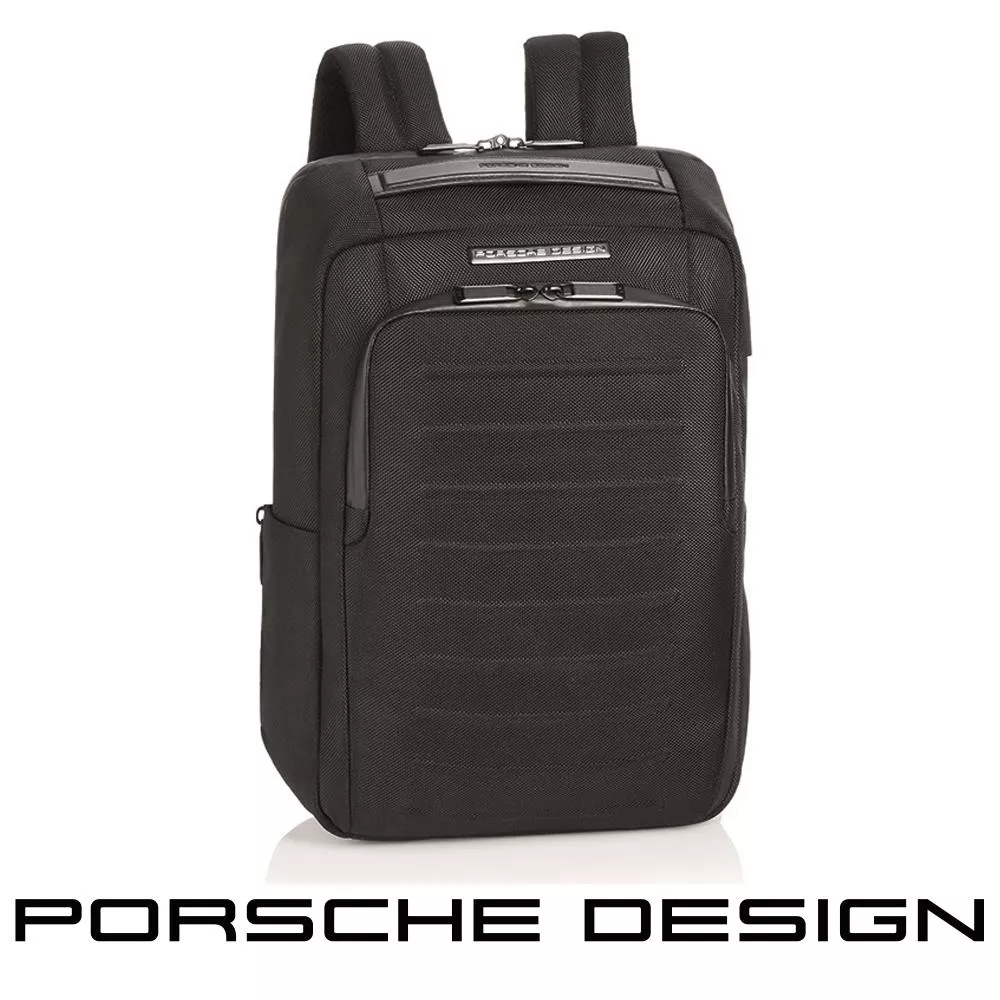 【Porsche Design 保時捷】限量3折 德國頂級旅行後背包 全新專櫃展示品(黑色 OVL01600)