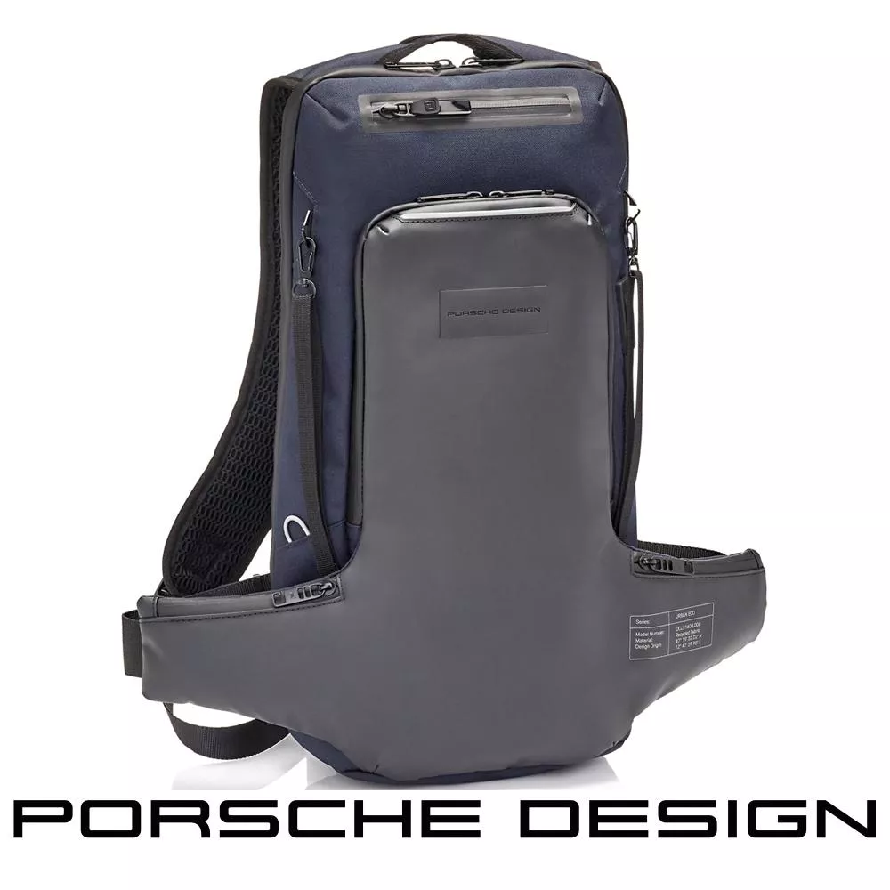 【Porsche Design 保時捷】限量3折 德國頂級旅行後背包 全新專櫃展示品(深藍色 OCL1608BLUE)
