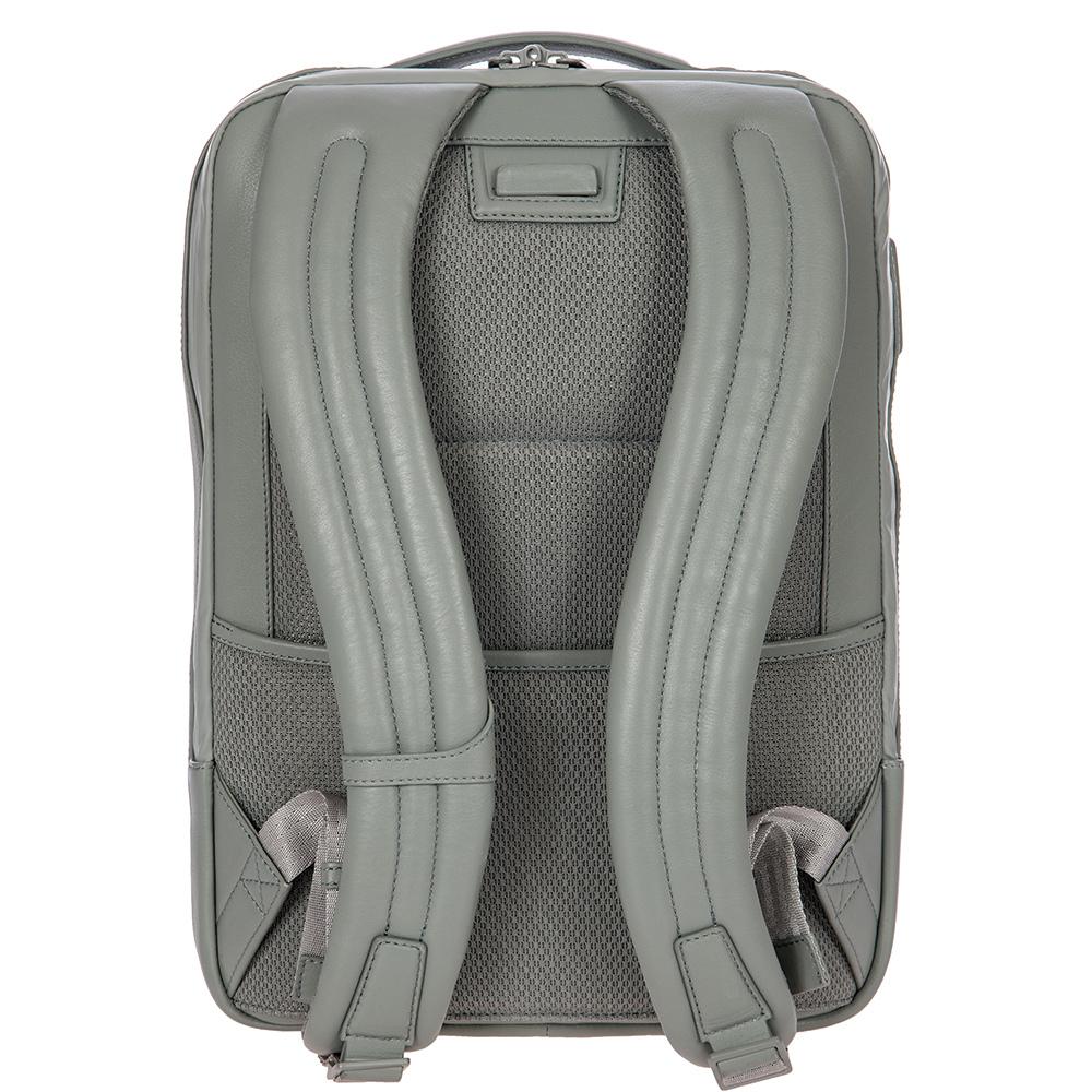 【Porsche Design 保時捷】限量3折 德國頂級小牛皮旅行後背包 全新專櫃展示品(灰色 OLE1614GRY)
