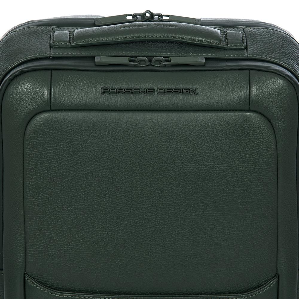 【Porsche Design 保時捷】德國頂級小牛皮旅行後背包 (綠色 OLE1614GRN)