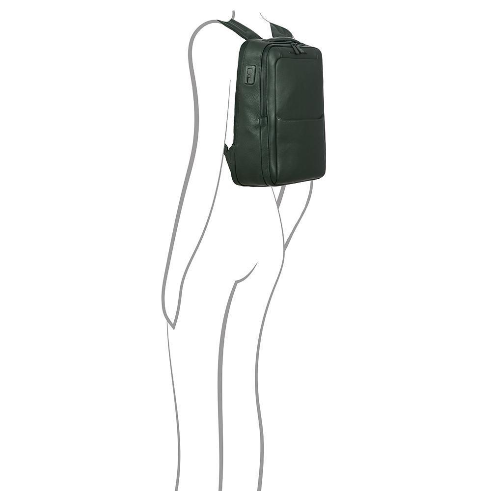 【Porsche Design 保時捷】德國頂級小牛皮旅行後背包 (綠色 OLE1614GRN)
