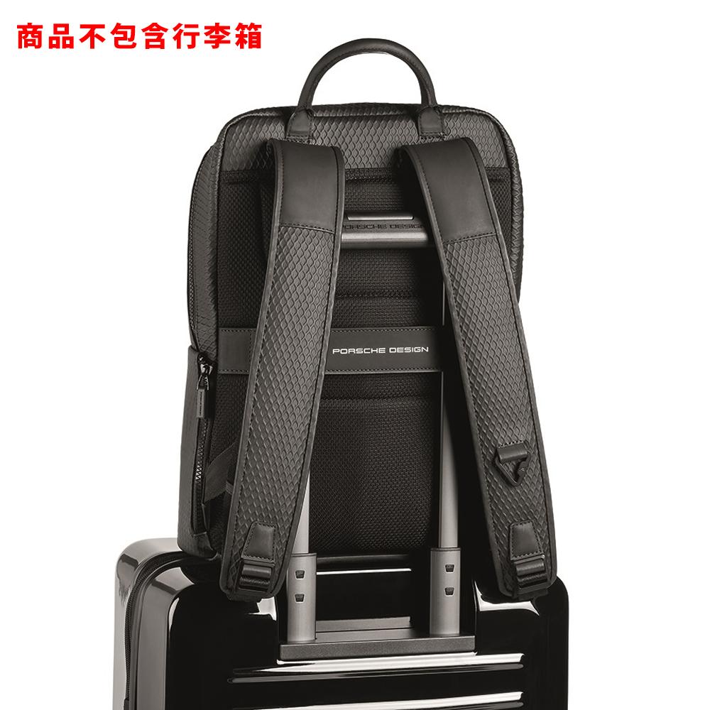 【Porsche Design 保時捷】限量3折 德國頂級旅行後背包 全新專櫃展示品(黑色 OSU1622)